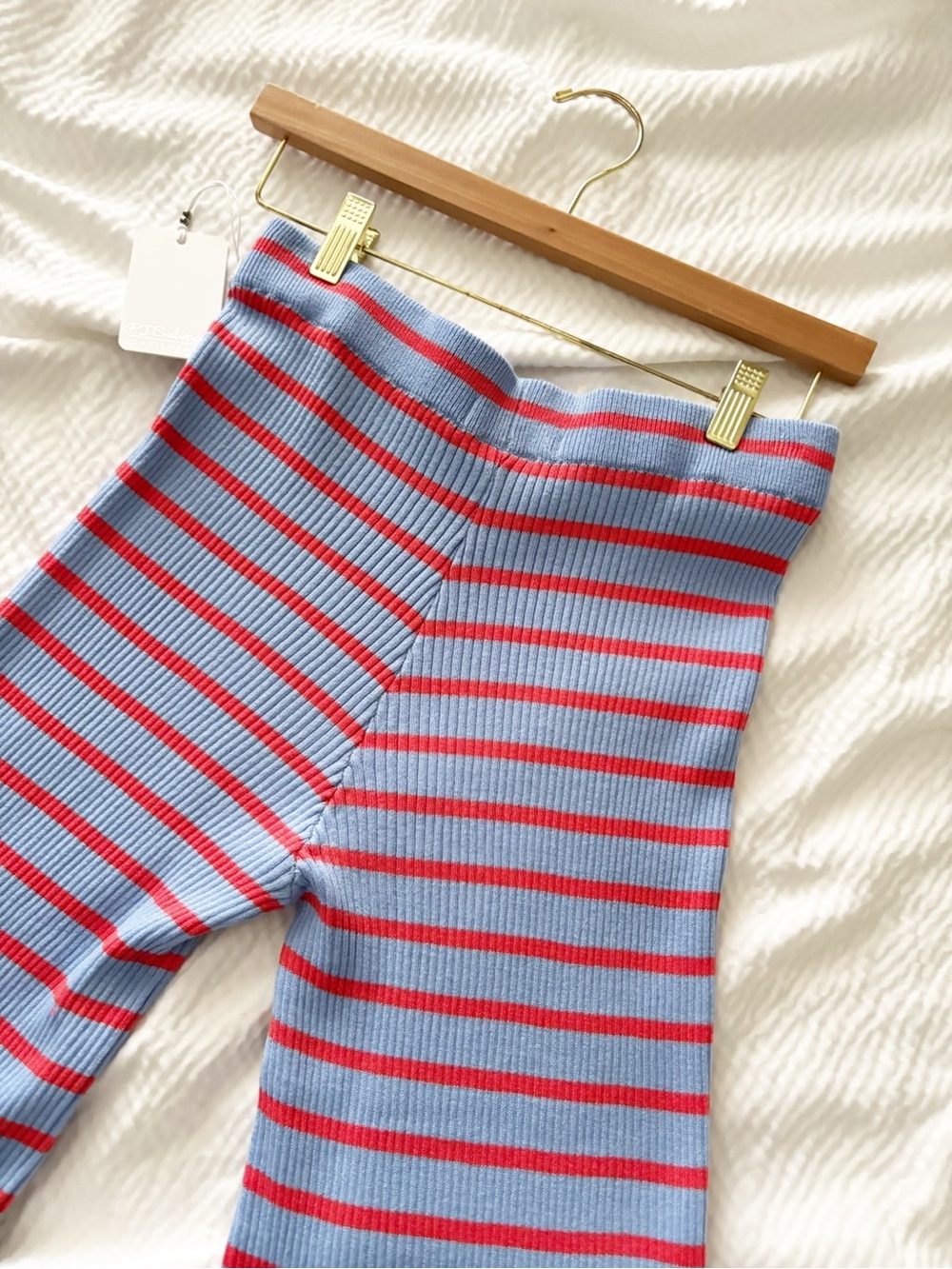 Pj Salvage Periwinkle Striped Flared Pajama Pants - Picture 5 of 6